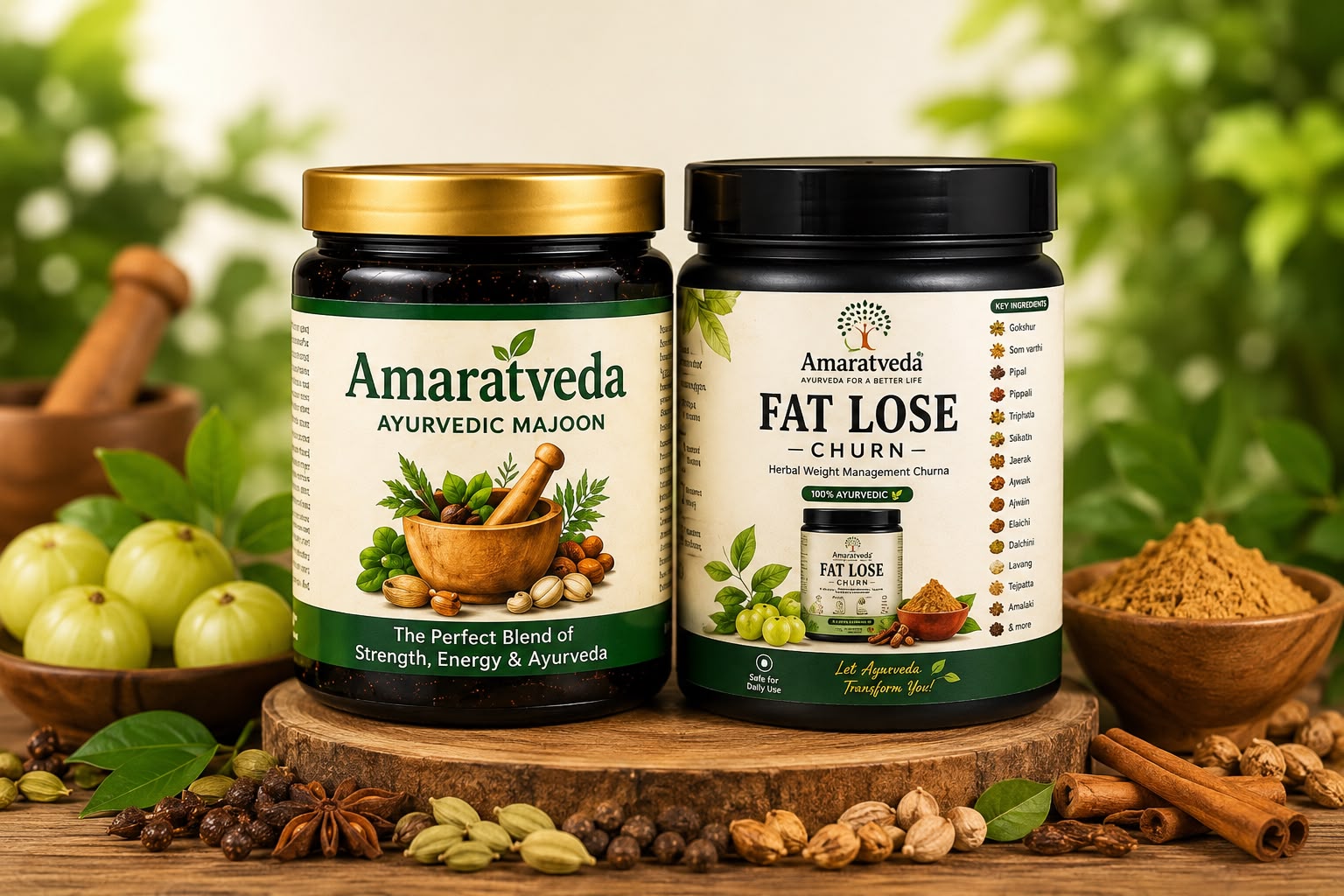 Fat Loss Churan (500g) + Energy Booster Immunity Strong Churan (250g)