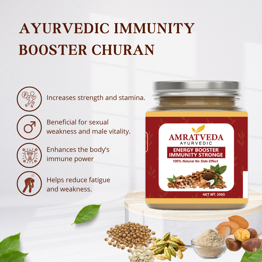 AmratVeda Ayurvedic Energy Booster & Immunity Strong Churan